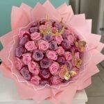 50 Floral Bouquet Lilie Glitter