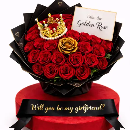 Bouquet of roses will be my girlfriend