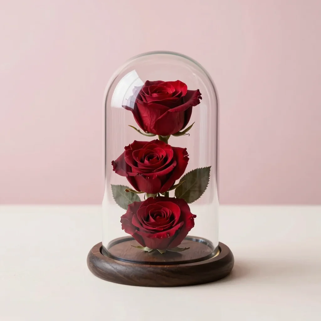 Cúpula Velvet de Rosas Eternas